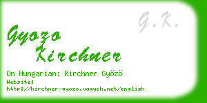 gyozo kirchner business card